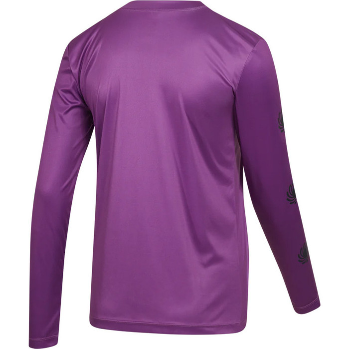 2023 Mystic Womens Jayde Long Sleeve UV Rash Vest 35001.230156 - Sunset Purple